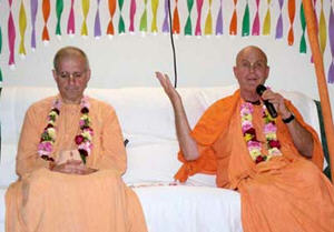 Indradyumna Swami with Giriraj Swami