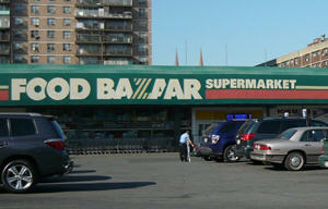Parking lot of Supermarket in Brno