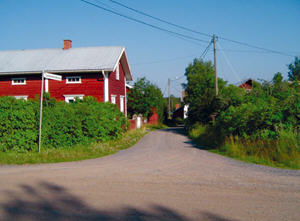 Distributing Books in Village in Finland