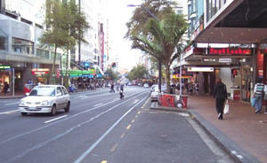 Queen Street central in Auckland New Zealand