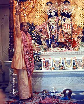 Srila Prabhupada in Krishna Balarama Temple 