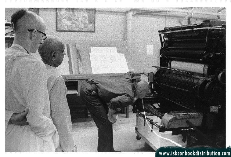 Srila Prabhupada at ISKCON Press