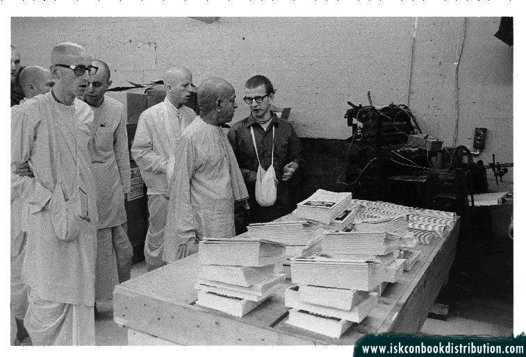 Srila Prabhupada at ISKCON Press