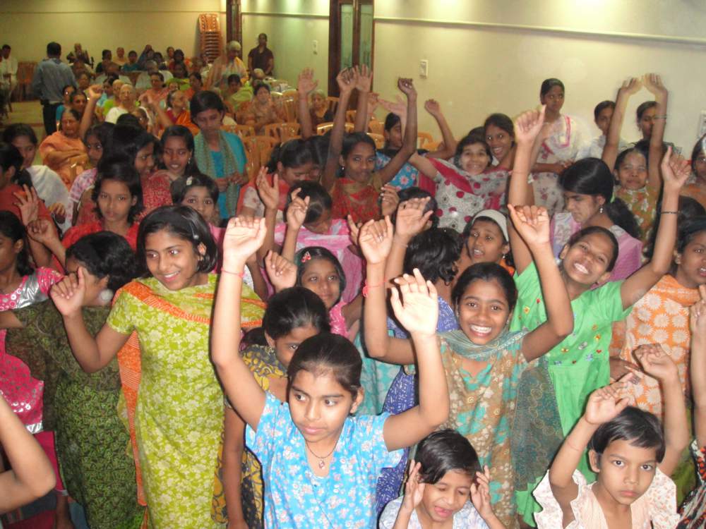 Children Chanting The Holy Name