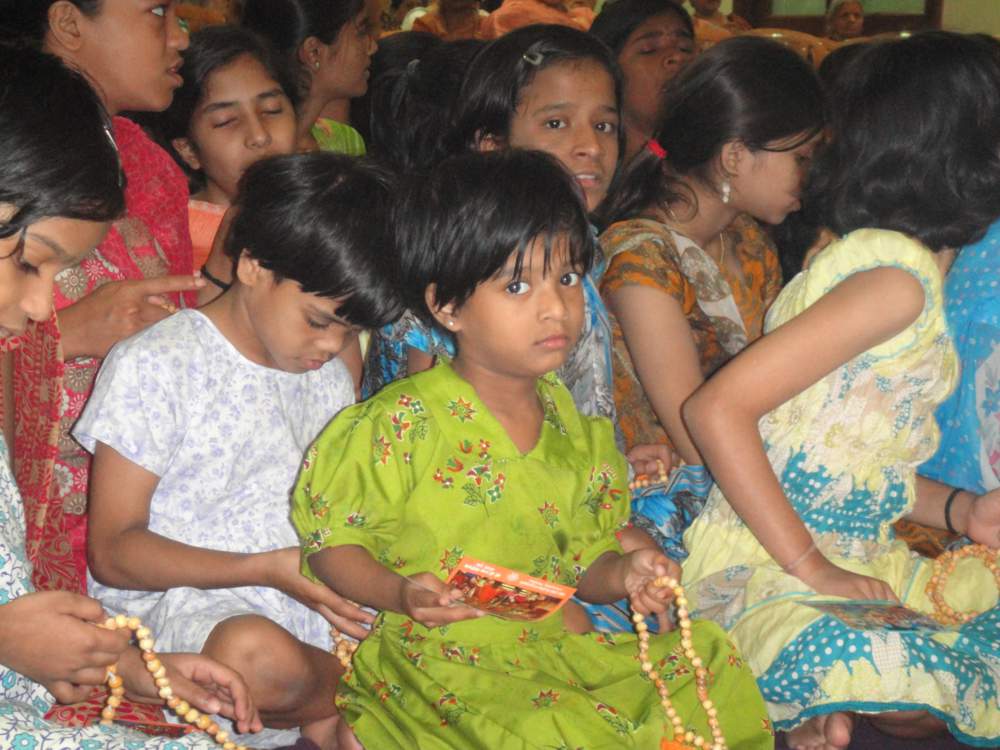 Children Chanting The Holy Name