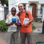 Harinama and book distribution here in Cape Town