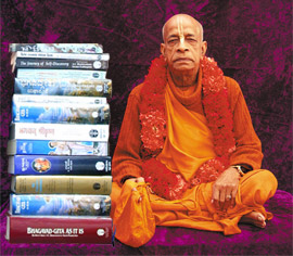 Srila Prabhupada with Books