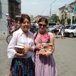 Book Distribution by Russian Mataji's