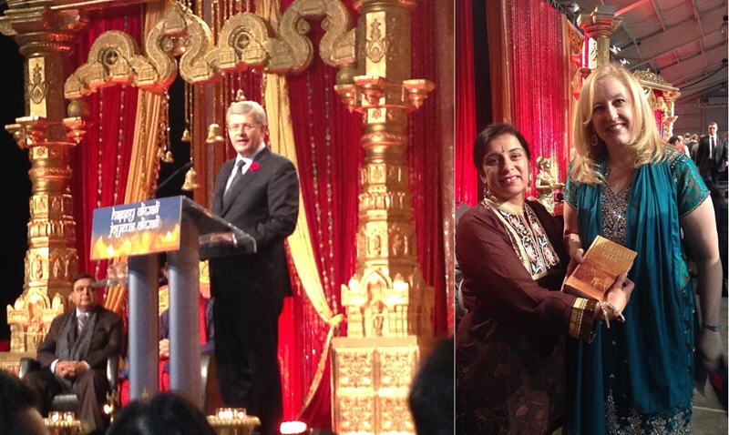 Prime Minister of Canada Stephen Harper Receives a Bhagavad Gita